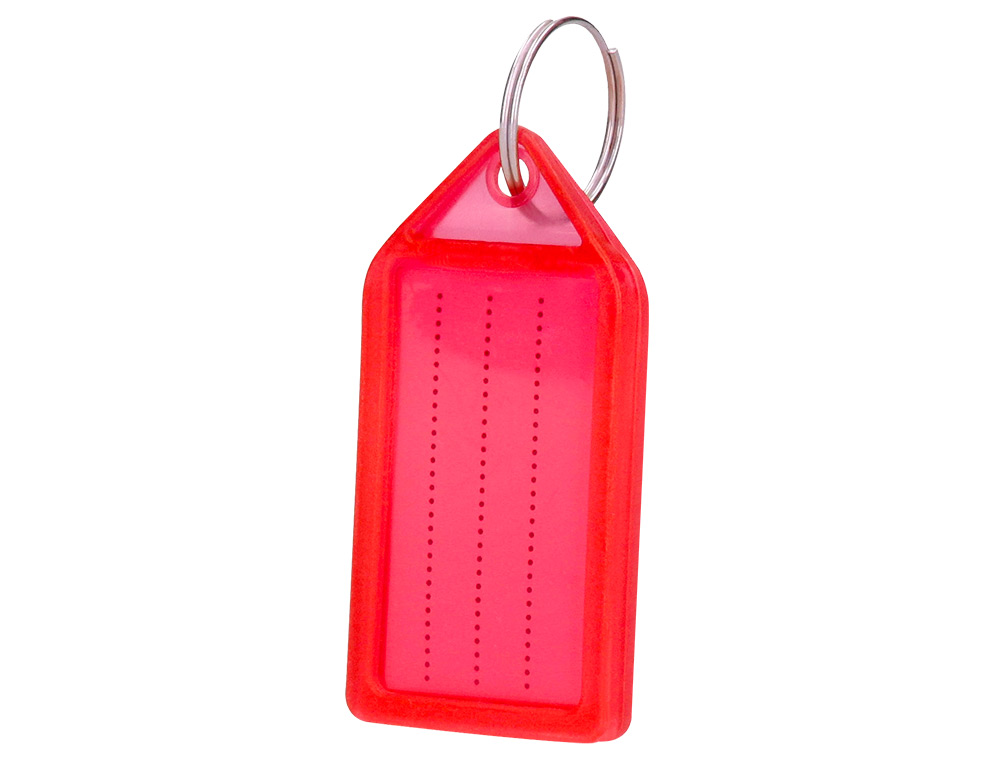 PORTE-CLES Q-CONNECT PORTE-ETIQUETTE PREMIUM COLORIS ROUGE BOITE 40 UNITES