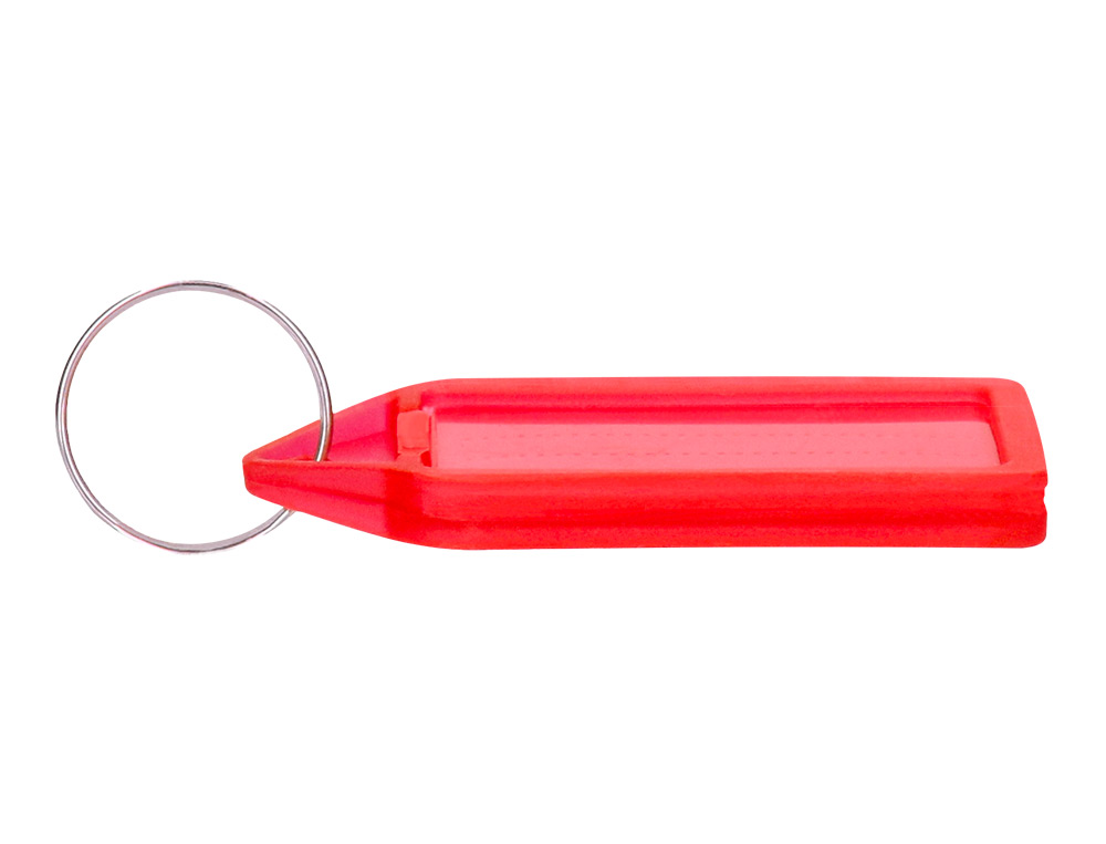 PORTE-CLES Q-CONNECT PORTE-ETIQUETTE PREMIUM COLORIS ROUGE BOITE 40 UNITES