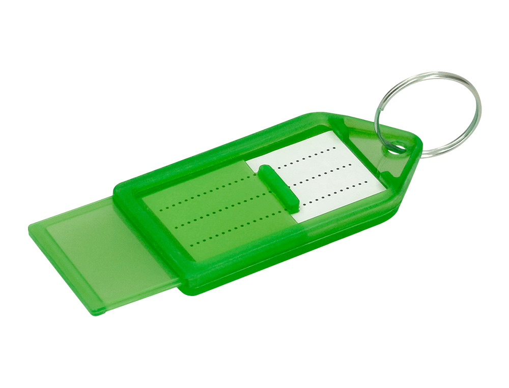 PORTE-CLES Q-CONNECT PORTE-ETIQUETTE PREMIUM       COLORIS VERT BOITE 40 UNITES
