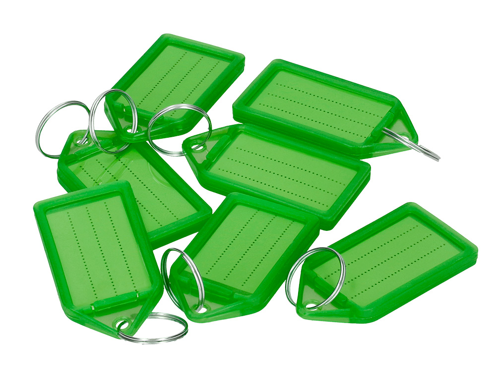 PORTE-CLES Q-CONNECT PORTE-ETIQUETTE PREMIUM       COLORIS VERT BOITE 40 UNITES