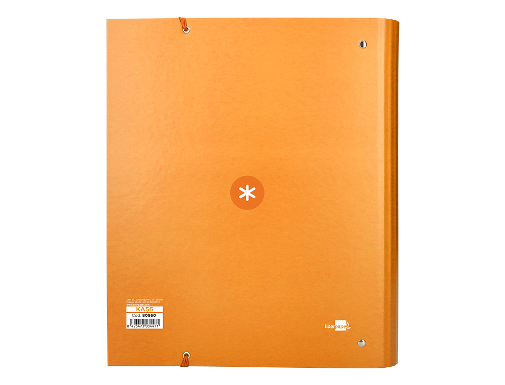 CLASSEUR ANTARTIK 4 ANNEAUX RONDS 40MM A4 CARTON REMBORDE FEUILLETS MOBILES Q5X5 JAUNE MOUTARDE