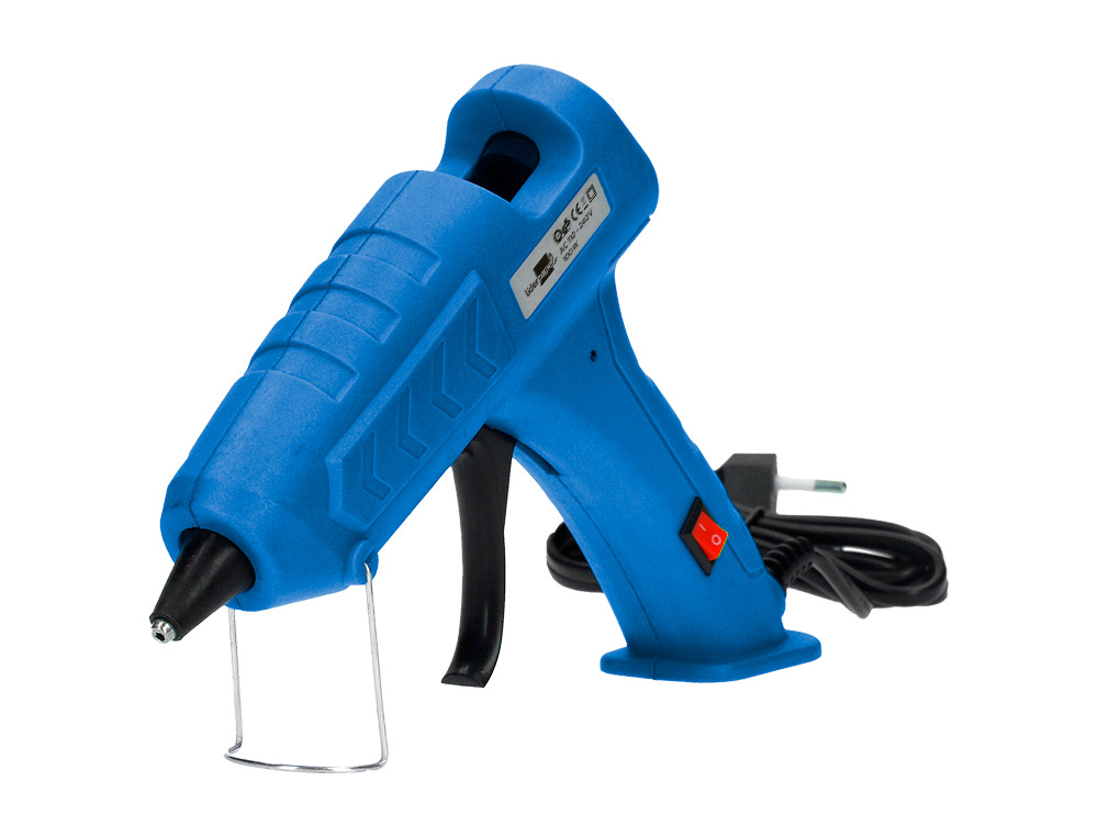 PISTOLET COLLE LIDERPAPEL THERMOFUSIBLE PUISSANCE 100W  INCLUS 2 BATONS COLLE 11MM X  100MM