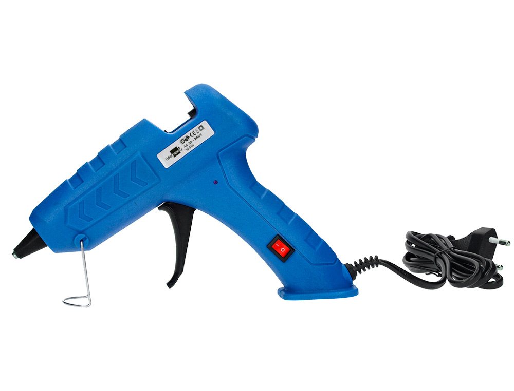 PISTOLET COLLE LIDERPAPEL THERMOFUSIBLE PUISSANCE 100W  INCLUS 2 BATONS COLLE 11MM X  100MM