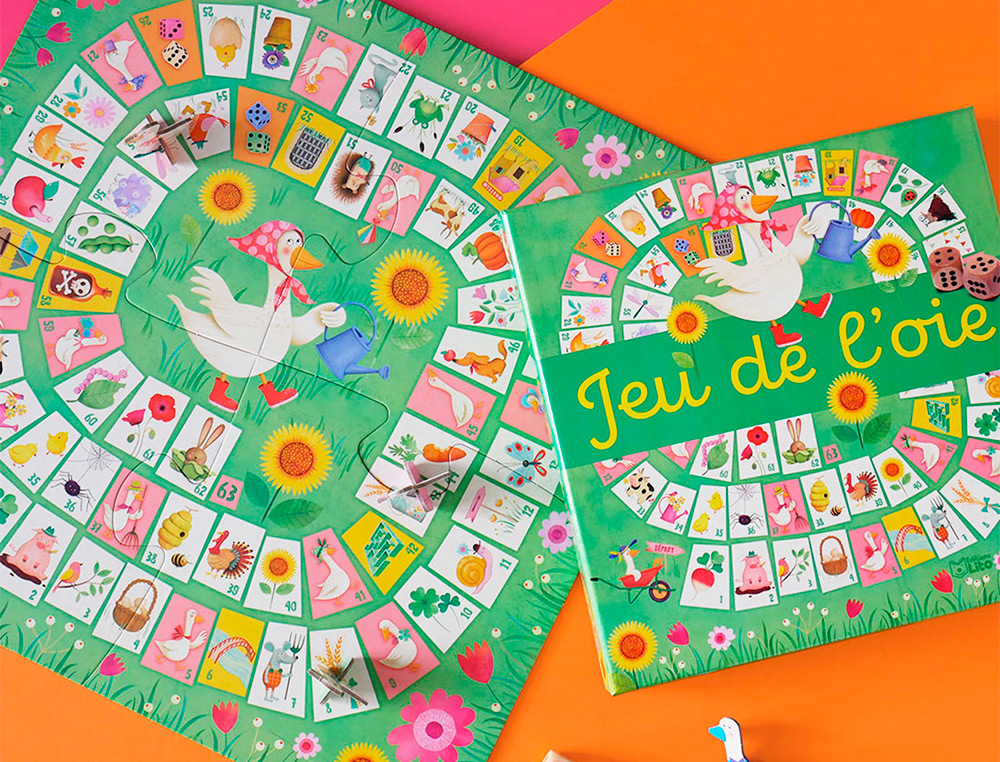 JEU DE SOCIETE EDITION LITO JEU DE L'OIE DES 4 ANS