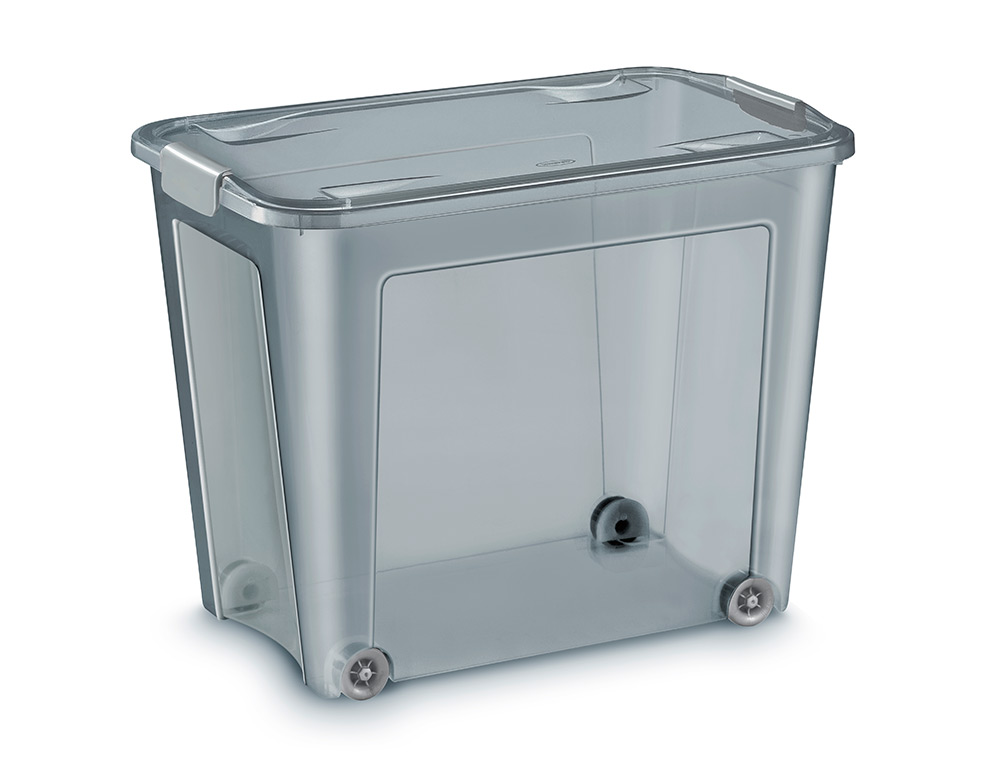 BOITE DE RANGEMENT CEP POLYPROPYLENE 4 ROULETTES     POUR DEPLACEMENT 59,3X38X47CM CONTENANCE 67L