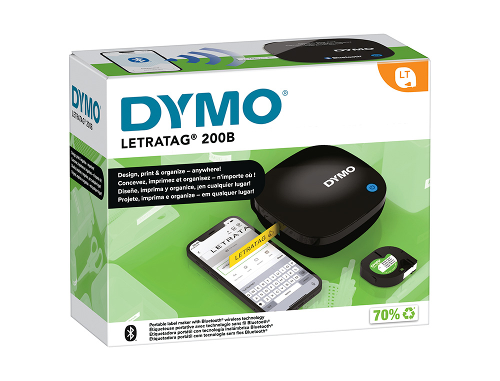 IMPRIMANTE ETIQUETTES DYMO LT200B LETRA TAG BLUETOOTH SMARTPHONE / TABLETTE
