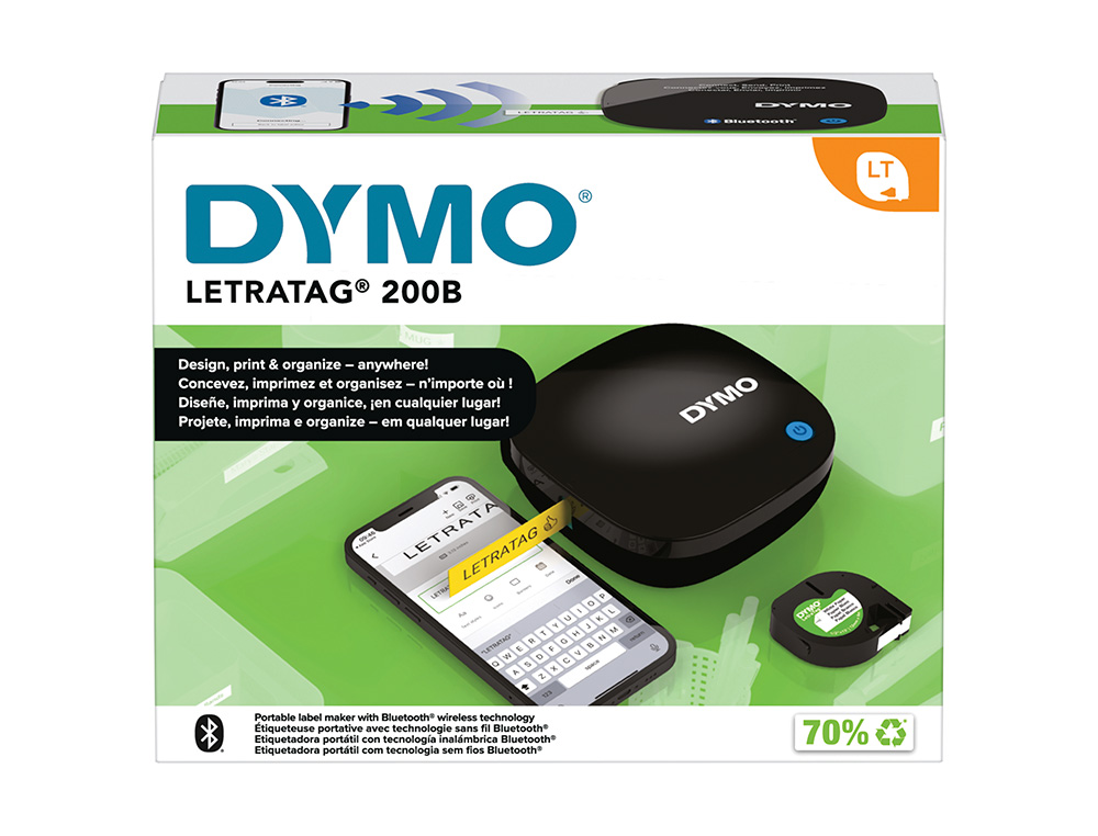 IMPRIMANTE ETIQUETTES DYMO LT200B LETRA TAG BLUETOOTH SMARTPHONE / TABLETTE