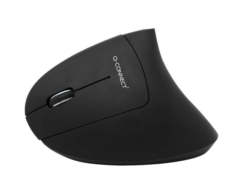 SOURIS Q-CONNECT OPTIQUE SANS FIL ERGONOMIQUE VERTICAL DPI  800/1200/1600 PILES AAA       COLORIS NOIR