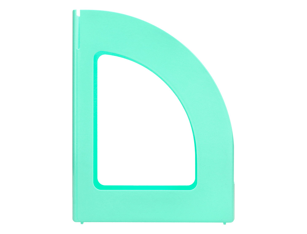 PORTE-REVUES Q-CONNECT PLASTIQUE 320X250X80MM        COLORIS MENTHE