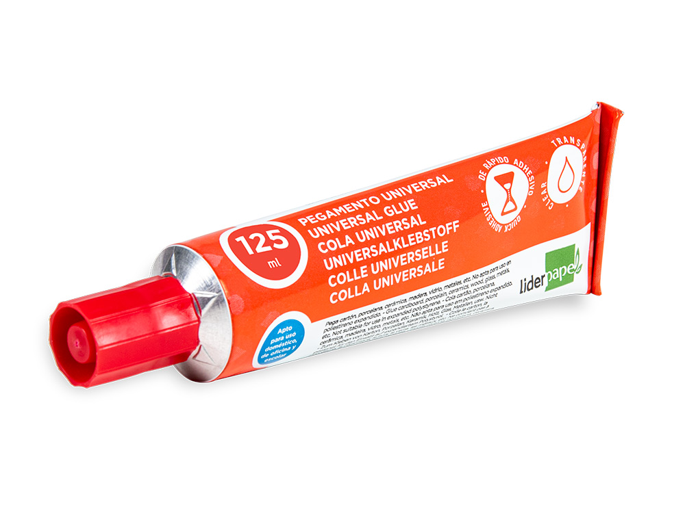 COLLE LIDERPAPEL UNIVERSELLE TRANSPARENTE TUBE 125ML