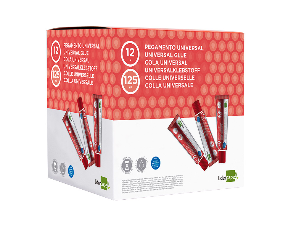 COLLE LIDERPAPEL UNIVERSELLE TRANSPARENTE TUBE 125ML