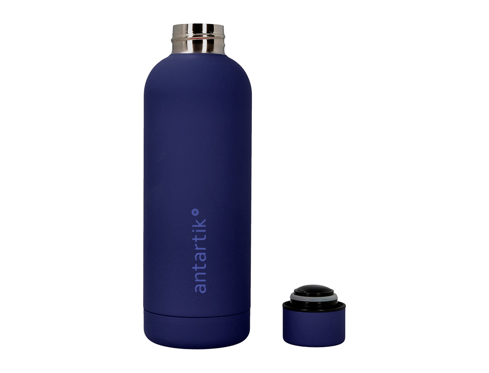 BOUTEILLE ISOTHERME ANTARTIK ACIER INOXYDABLE SANS BPA 500ML COLORIS BLEU