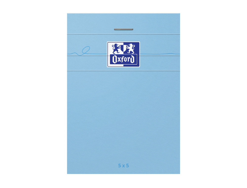 BLOC OXFORD SMART AGRAFE 74X105MM 160 PAGES OPTIK PAPER 5X5