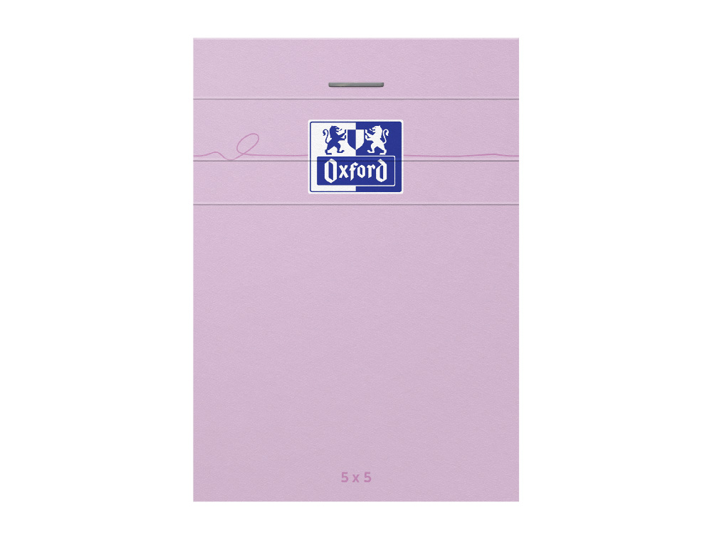 BLOC OXFORD SMART AGRAFE 74X105MM 160 PAGES OPTIK PAPER 5X5