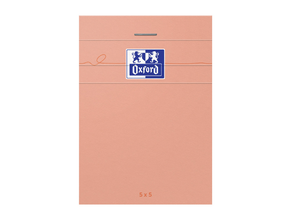 BLOC OXFORD SMART AGRAFE 74X105MM 160 PAGES OPTIK PAPER 5X5