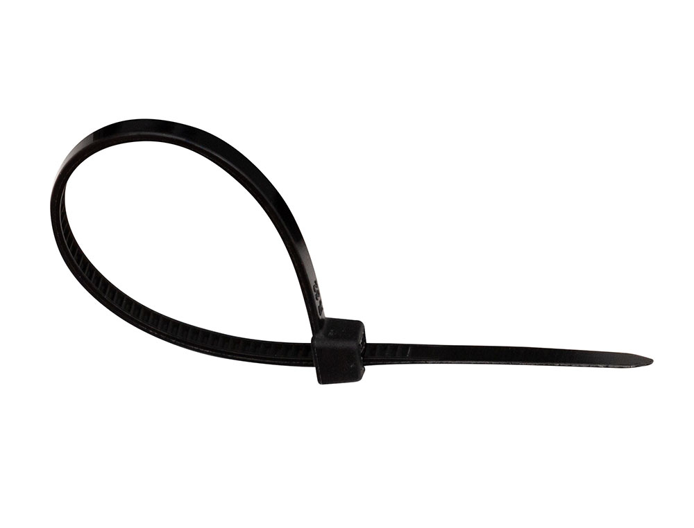 SCELLE Q-CONNECT 100X2,5MM COLORIS NOIR SACHET 100 UNITES