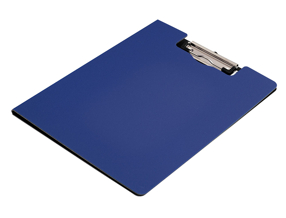 PORTE-BLOC Q-CONNECT MINICLIP SUPERIEUR DIN A4 PLASTIQUE 50% RECYCLE EPAISSEUR 2,1MM COLORIS BLEU