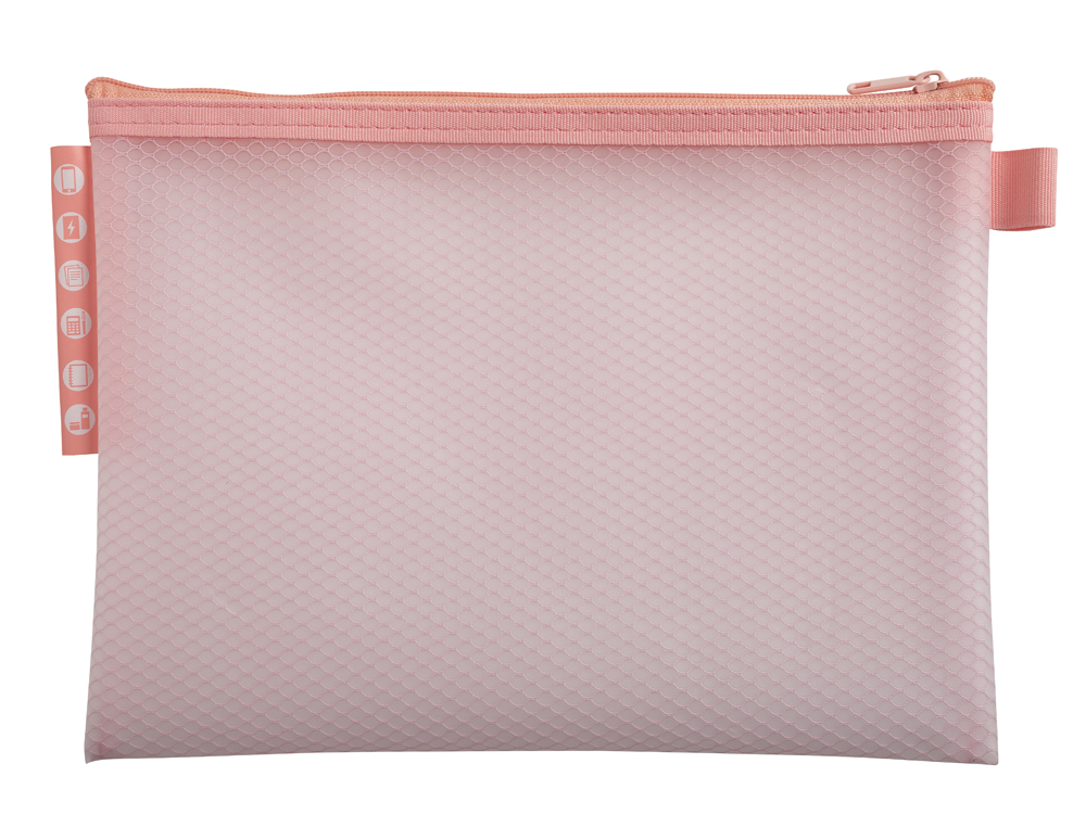 POCHETTE ZIP EXACOMPTA EVA A5 CHROMALINE COLORIS PASTEL ASSORTIS