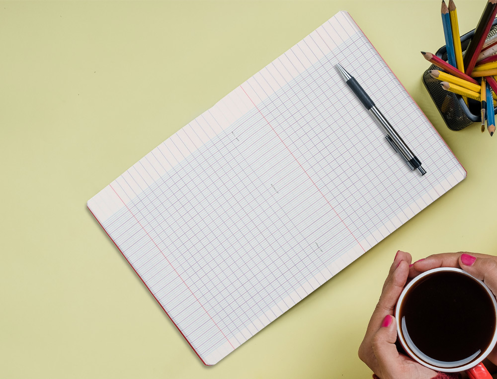 CAHIER PIQURE LIDERPAPEL COUVERTURE PP 170X220MM 96P SEYES COLORIS ROUGE