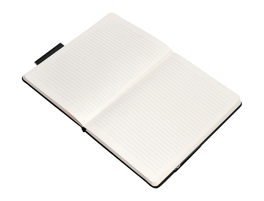 CARNET FERMETURE ELASTIQUE ANTARTIK NOTES COUVERTURE RIGIDE A4 LIGNE 100 FEUILLES 80GR FSC COLORIS NOIR