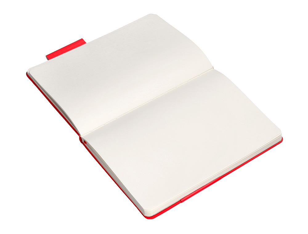 CARNET FERMETURE ELASTIQUE ANTARTIK NOTES COUVERTURE RIGIDE A5 PAPIER UNI IVOIRE 100 FEUILLES 80GR FSC COLORIS ROUGE