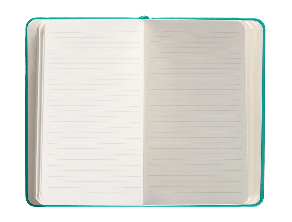 CARNET FERMETURE ELASTIQUE ANTARTIK NOTES COUVERTURE RIGIDE A6 LIGNE 100 FEUILLES 80GR FSC COLORIS VERT MENTHE