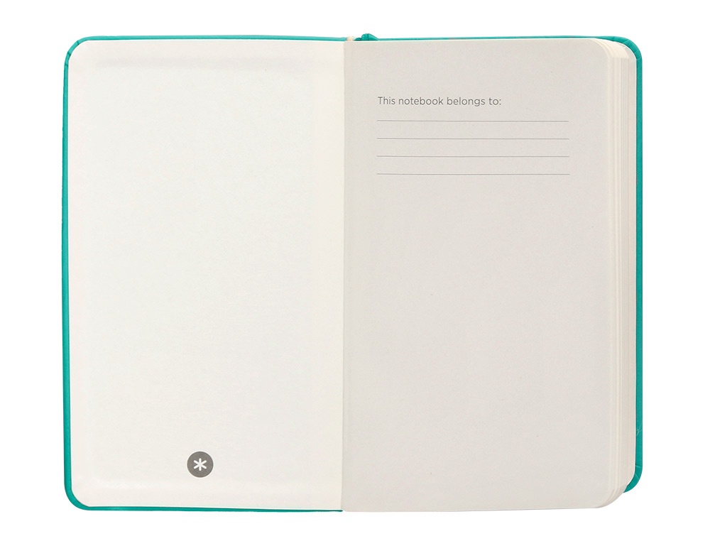 CARNET FERMETURE ELASTIQUE ANTARTIK NOTES COUVERTURE RIGIDE A6 LIGNE 100 FEUILLES 80GR FSC COLORIS VERT MENTHE