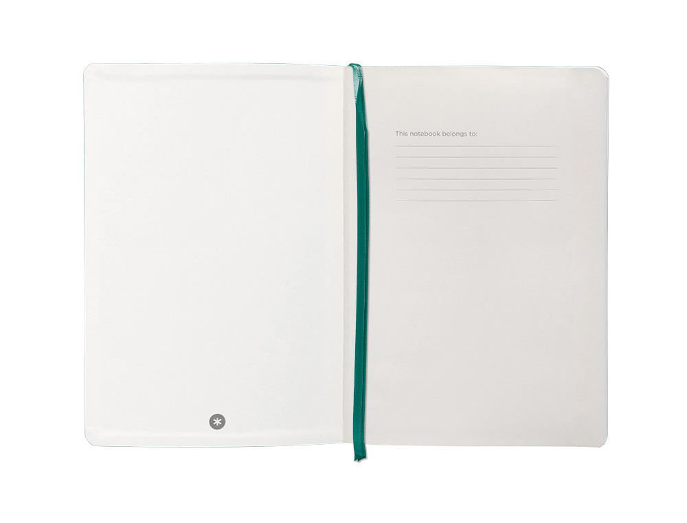 CARNET FERMETURE ELASTIQUE ANTARTIK NOTES COUVERTURE SOUPLE A5 LIGNE 100 FEUILLES 80GR FSC COLORIS VERT PAON