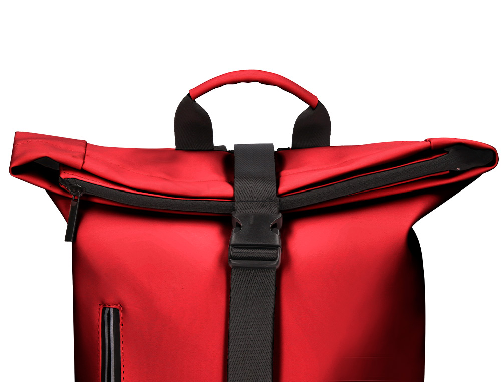 SAC A DOS ANTARTIK ROLL UP WATERPROOF 480X130X280MM COLORIS ROUGE GRENAT