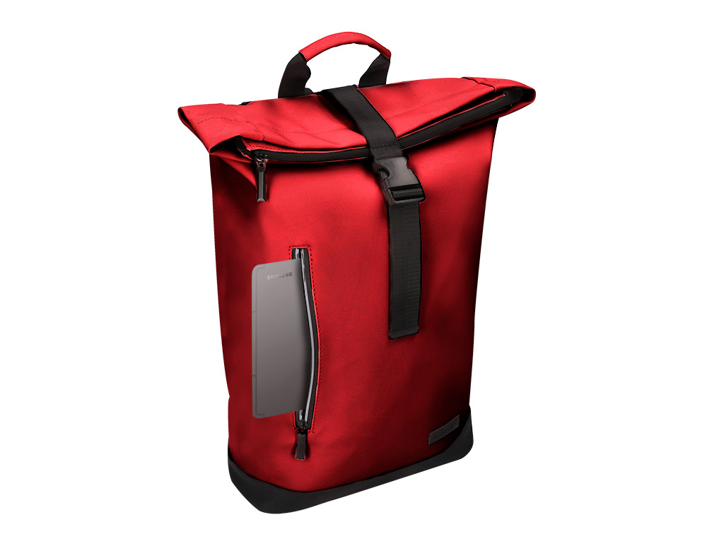 SAC A DOS ANTARTIK ROLL UP WATERPROOF 480X130X280MM COLORIS ROUGE GRENAT