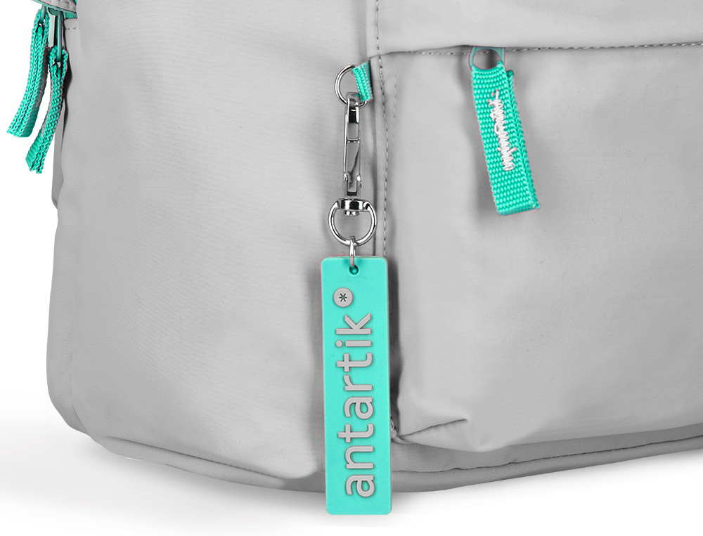 SAC A DOS ANTARTIK 1 COMPARTIMENT MODELE BASIC PACK 20L 420X160X300MM COLORIS GRIS CLAIR