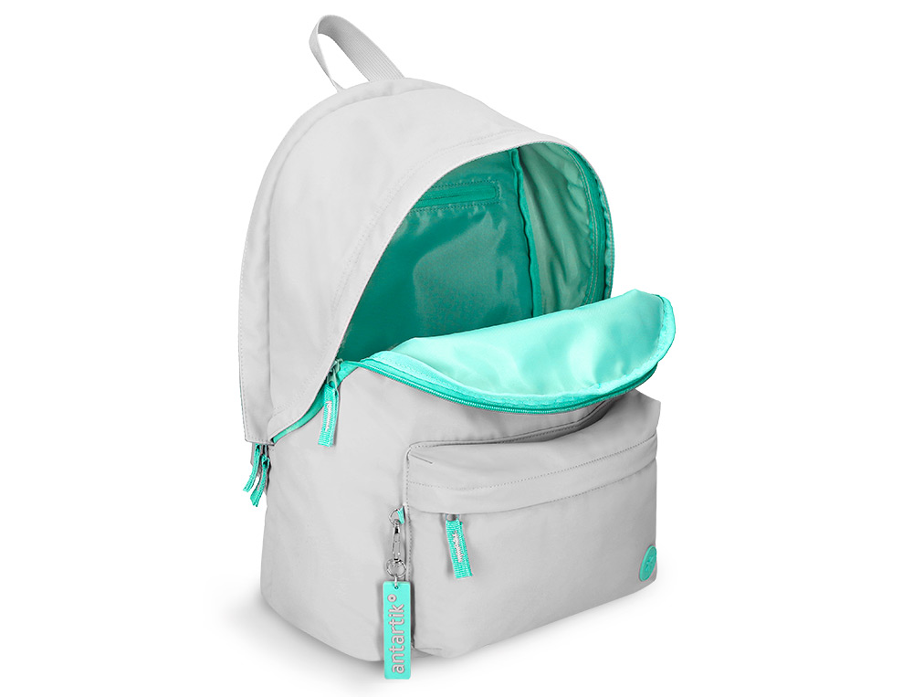 SAC A DOS ANTARTIK 1 COMPARTIMENT MODELE BASIC PACK 20L 420X160X300MM COLORIS GRIS CLAIR