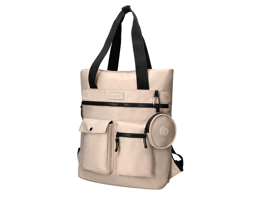 SAC MULTIFONCTION ANTARTIK MODELE BOLSO FLIP BAG 400X120X390MM COLORIS BEIGE CLAIR