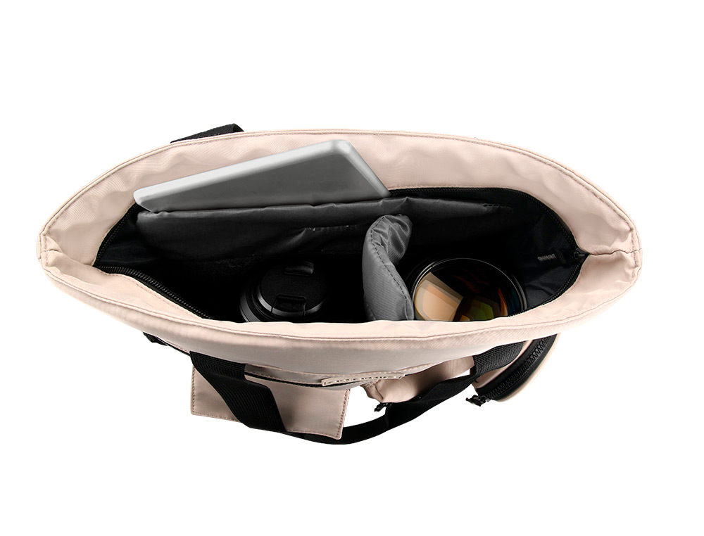 SAC MULTIFONCTION ANTARTIK MODELE BOLSO FLIP BAG 400X120X390MM COLORIS BEIGE CLAIR