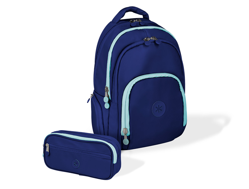 SAC A DOS ANTARTIK 4 COMPARTIMENTS MODELE FUSION FLEX 19L 450X180X300MM COLORISBLEU MARINE