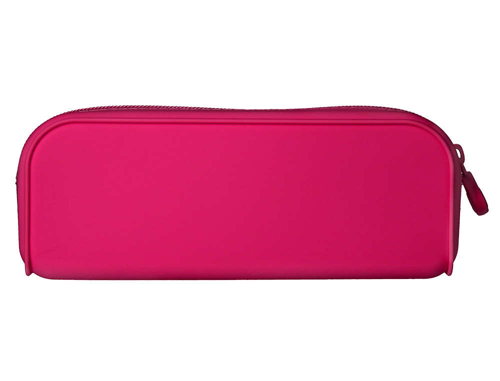 FOURRE-TOUT ANTARTIK RECTANGULAIRE 1 COMPARTIMENT EN SILICONE MODELE PRISMA 185X50X75MM COLORIS FUCHSIA