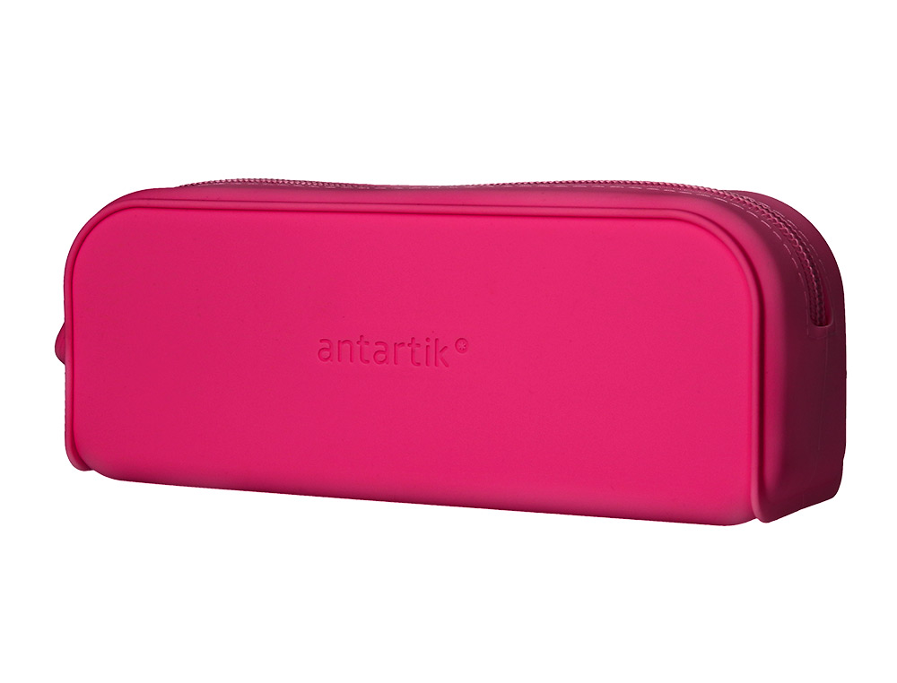 FOURRE-TOUT ANTARTIK RECTANGULAIRE 1 COMPARTIMENT EN SILICONE MODELE PRISMA 185X50X75MM COLORIS FUCHSIA