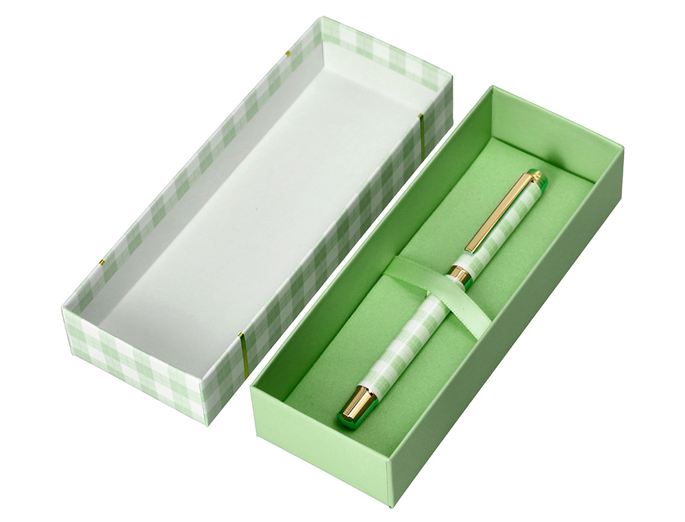 ROLLER BELIUS PICNIC ALUMINIUM ENCRE NOIRE COLORIS VERT DORE BOITE DESIGN