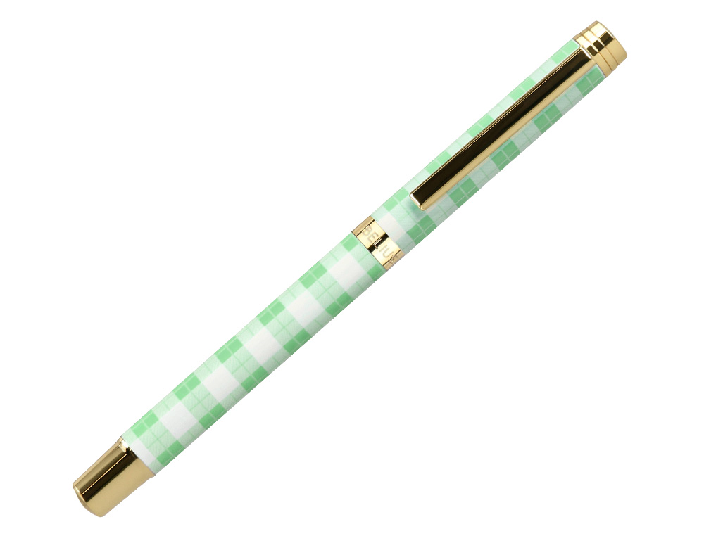 ROLLER BELIUS PICNIC ALUMINIUM ENCRE NOIRE COLORIS VERT DORE BOITE DESIGN