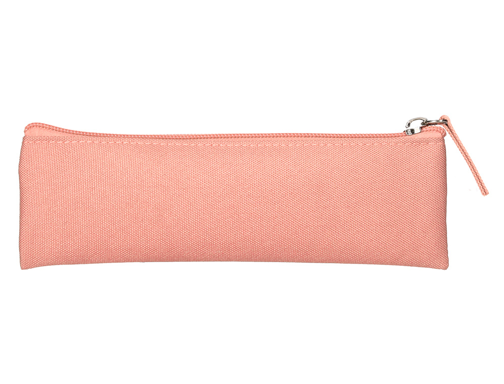 FOURRE-TOUT LIDERPAPEL PLAT MINCE 1 COMPARTIMENT 20X6CM COLORIS ROSE PECHE
