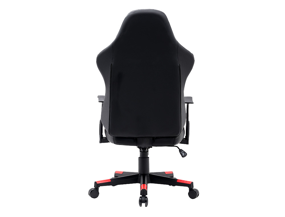 CHAISE GAMING Q-CONNECT ORVIETO SIMIL CUIR BASE METALLIQUE  HAUT MAX 1200 LARG 500 PROF   510MM ROUES PREMIUM NOIR-ROUGE