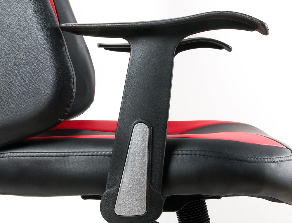CHAISE GAMING Q-CONNECT ORVIETO SIMIL CUIR BASE METALLIQUE  HAUT MAX 1200 LARG 500 PROF   510MM ROUES PREMIUM NOIR-ROUGE