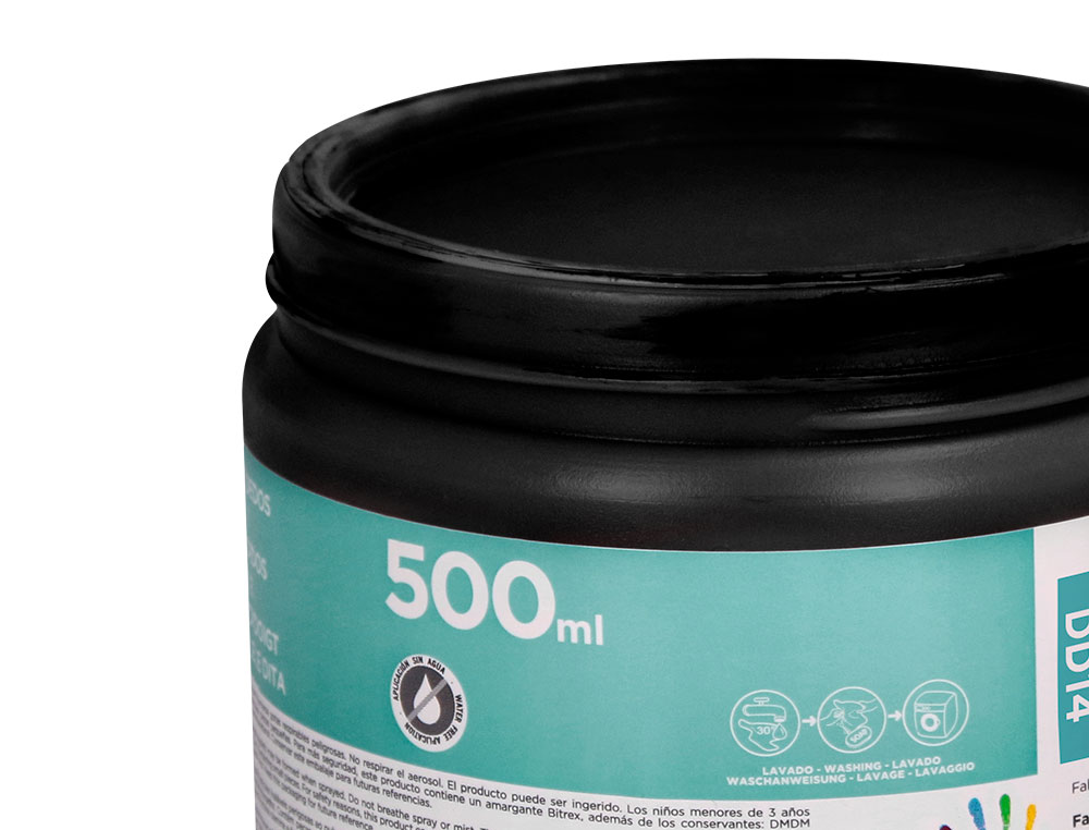 PEINTURE AU DOIGT LIDERPAPEL FLACON 500 ML COLORIS NOIR
