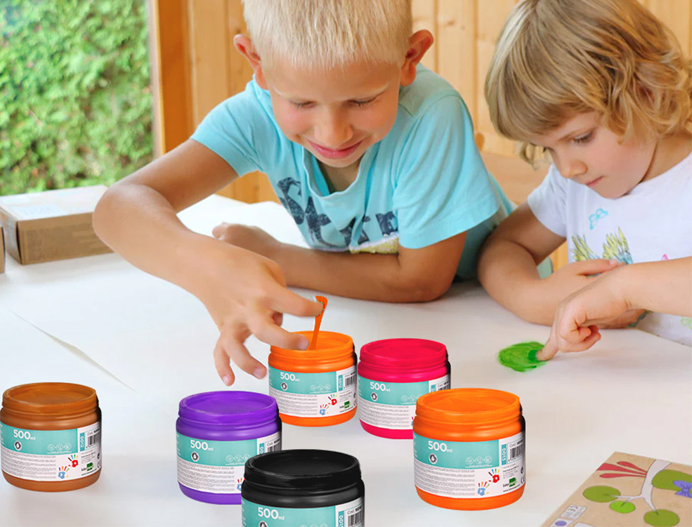PEINTURE AU DOIGT LIDERPAPEL FLACON 500 ML COLORIS NOIR