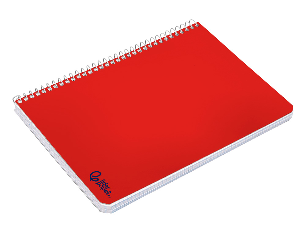 CAHIER SPIRALE LIDERPAPEL A4 SERIE SMART COUVERTURE        CARTONNEE SOUPLE 80F 75G/M2   5X5MM DOUBLE MARGE 4 TROUS