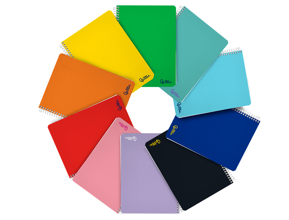 CAHIER SPIRALE LIDERPAPEL A5 SERIE SMART COUVERTURE        CARTONNEE SOUPLE 80F 75G/M2   5X5MM DOUBLE MARGE 6 TROUS