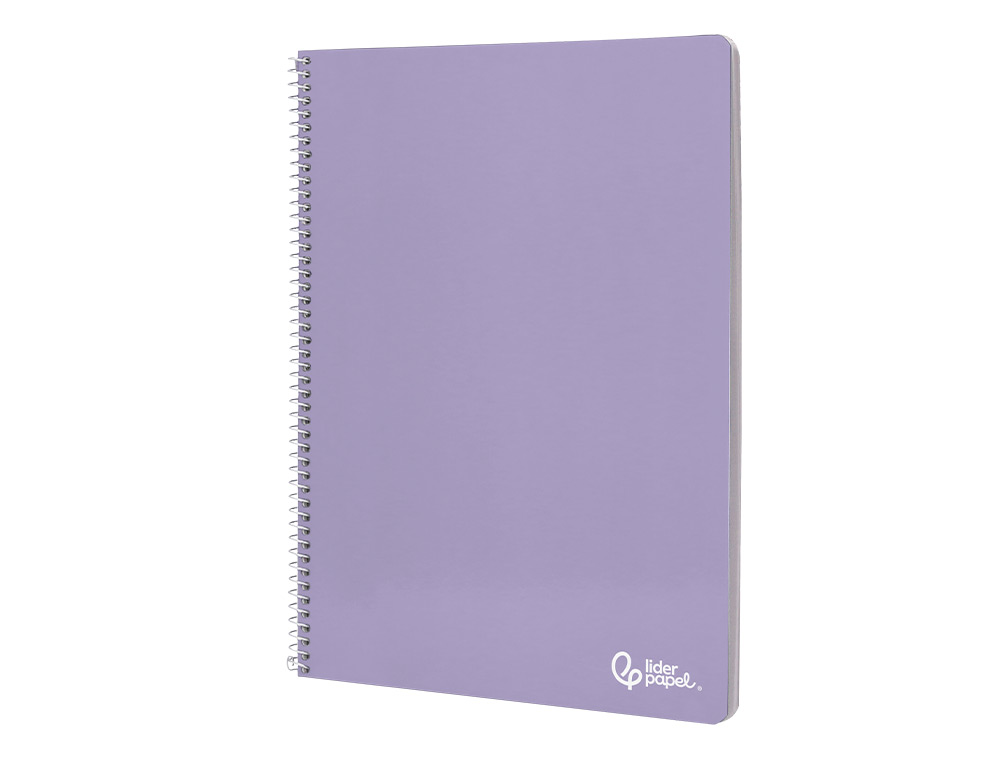 CAHIER SPIRALE LIDERPAPEL A5 SERIE SMART COUVERTURE        CARTONNEE SOUPLE 80F 75G/M2   5X5MM DOUBLE MARGE 6 TROUS