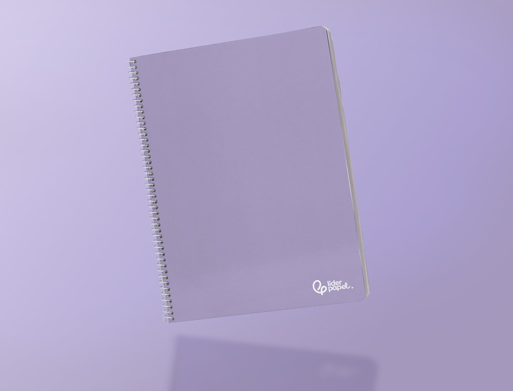 CAHIER SPIRALE LIDERPAPEL A5 SERIE SMART COUVERTURE        CARTONNEE SOUPLE 80F 75G/M2   5X5MM DOUBLE MARGE 6 TROUS