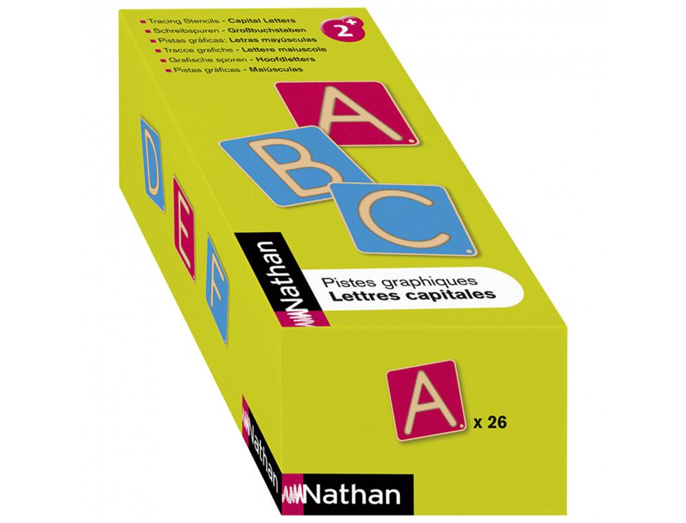 PISTE GRAPHIQUE LETTRES ET CHIFFRES NATHAN LETTRES CAPITALES