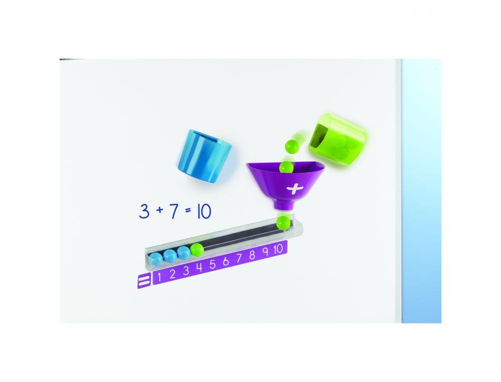 SUPPORTS ET TABLEAUX MAGNETIQUES LEARNING RESOURCES MACHINE A ADDITIONS MAGNETIQUE 2 GOBELETS 1